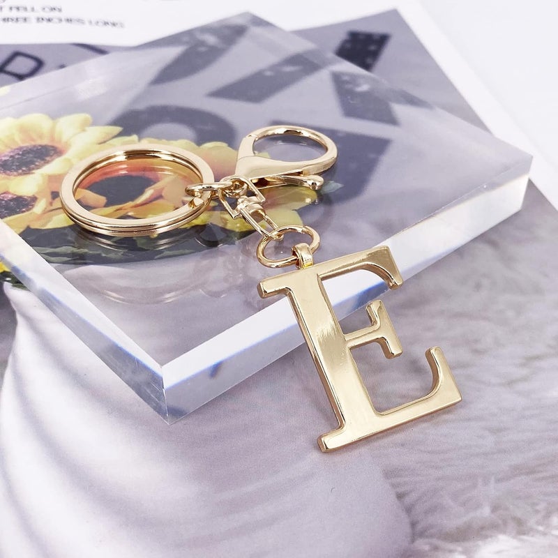 LAXPICOL Gold Letter A-Z Keychain for Women Bag Charms Purse Charms For Handbags Metal Alphabet Initial Letter Keychain - Image 2